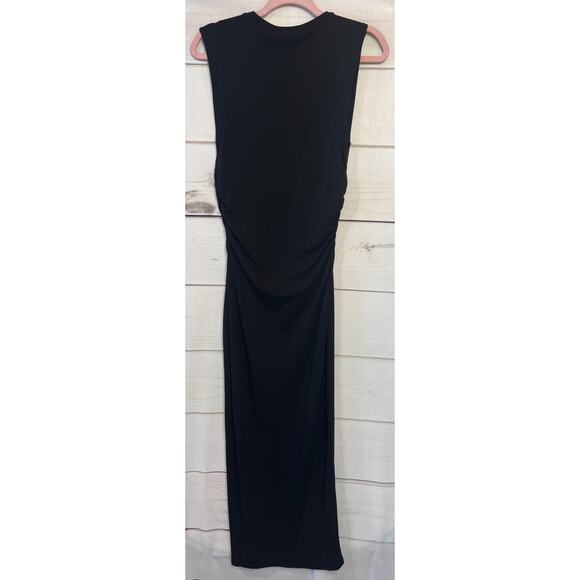 Rachel Zoe NWT Size SM Stretchy Black Maxi Dress Chic Classic - Picture 2 of 6